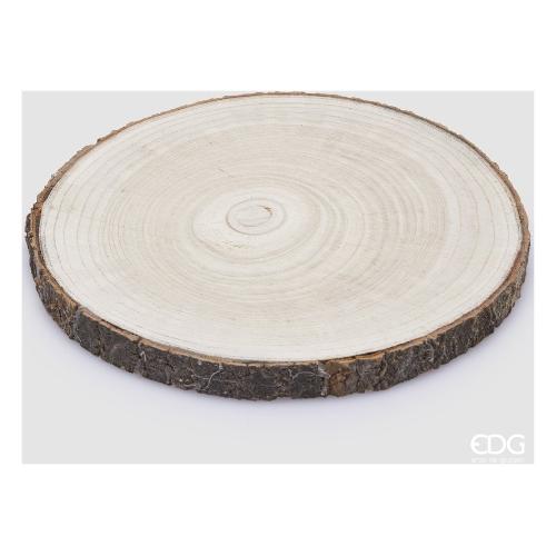 Edg Sottopiatto Legno (27x2,5cm) Base legno con corteccia Naturale 8100060 A976