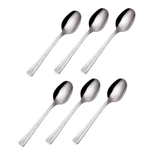 Eme Set cucchiaini caffè 6 pz Inox (13,1cm) ELITE Cromo lucido CVLX90C6