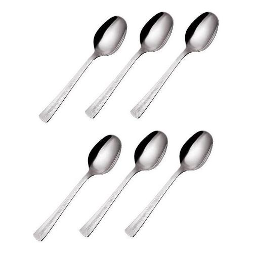 Eme Set cucchiaini caffè 6 pz Inox (11,6cm) ELITE Cromo lucido CVL100C6