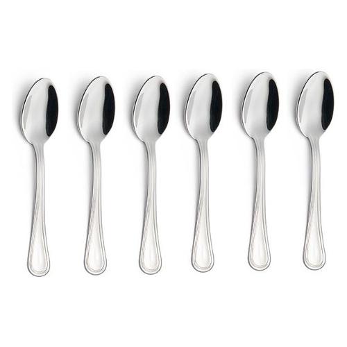 Eme Set cucchiaini caffè 6 pz Inox (11,3cm) IMPERO Cromo lucido CVL100C6