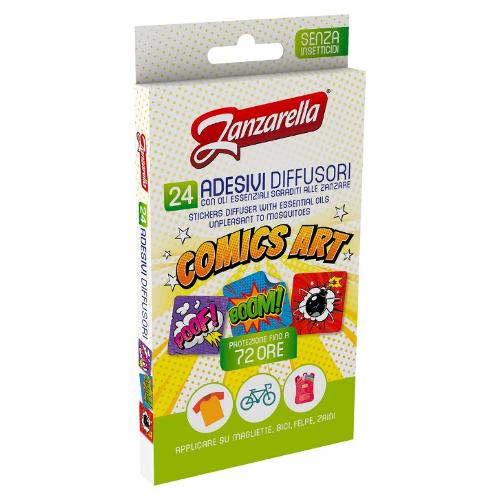 Zanzarella 24 Sticker adesivi anti zanzare Teen Comics Art Decori assortiti GA2062500