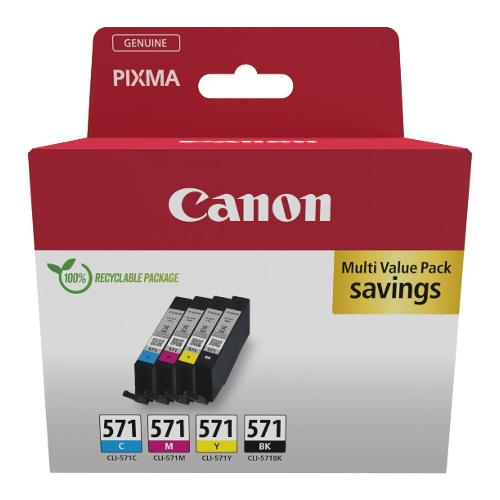 Canon Set cartucce stampante Linea CLI-571 CHROMALIFE 100 Multipack 0386C008