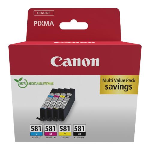 Canon Set cartucce stampante Linea CLI-581 CHROMALIFE 100 Multipack 2103C007