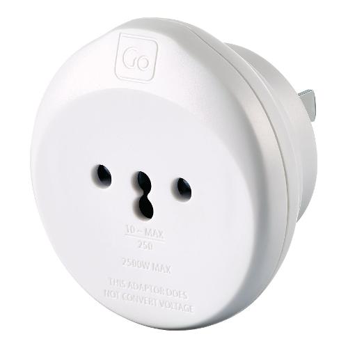 Go Travel Adattatore da viaggio USA Bianco 250V 10A 550
