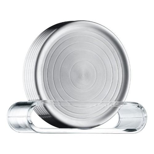 Wmf Set sottobicchieri 6 pz Inox Clever & More Cromo satinato 06 2158 6030