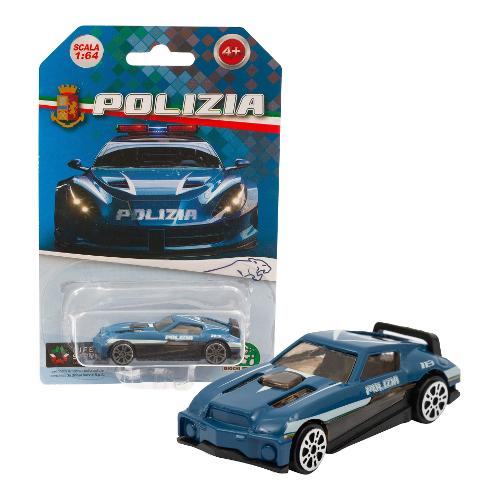 Giochi Preziosi Automodello Mod 1 scala 1:64 POLIZIA Azzurro PL106000
