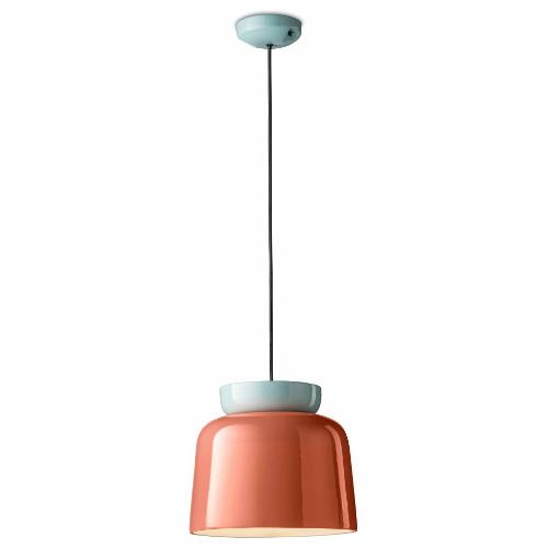 Ferroluce Sospensione CORCOVADO Azzurro e Arancio pokè (27,5x145cm) C2744 AZP 1 luce - E27 - Max 53W