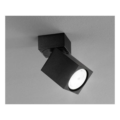 Perenz Faretto spot CONNECT Nero opaco (6x11,5x6cm) 10S48168 N 1 luce - GU10 - Max 50W