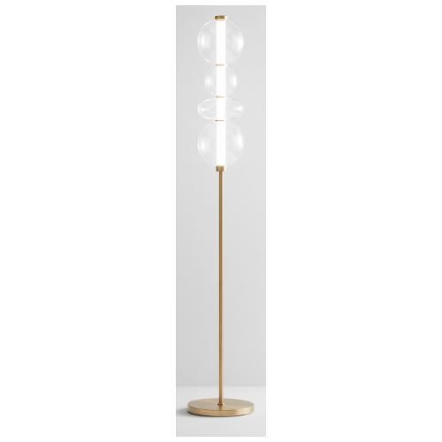 Perenz Lampada da terra BUBBLES Oro spazzolato 10S48166 TR LC (28x170cm) 1 luce - LED - Max 36W