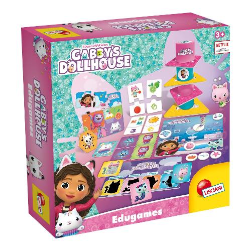 Lisciani Gioco educativo Raccolta giochi Edugames GABBY'S DOLLHOUSE 103348
