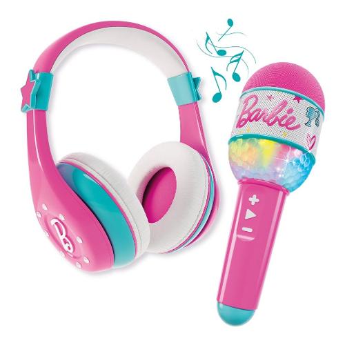 Lisciani Microfono giocattolo Sound your Style con cuffie BARBIE 104468