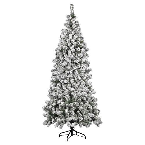 Amicasa Albero di natale BOLZANO Verde innevato (91x210cm)