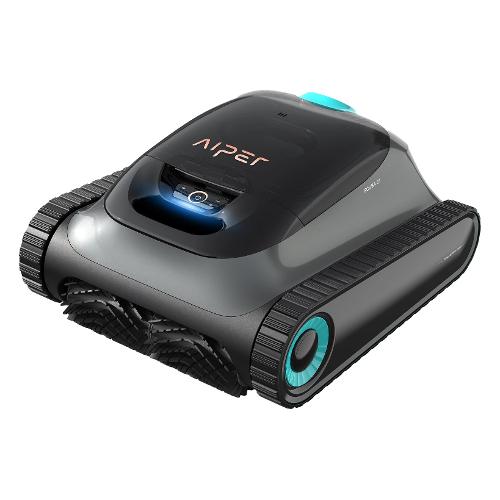 Aiper Robot piscina a batteria 7,8Ah Tri Motor System per piscine 150mq Grigio SCUBA S1