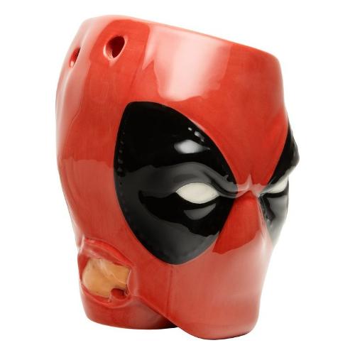 Paladone Porta penne Head Pen & Plant DEADPOOL Rosso e Nero PP12757DPL