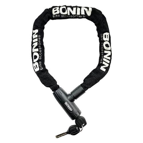 Bonin Catena di sicurezza Pesante con lucchetto chiave (80 cm) Nero ILL335