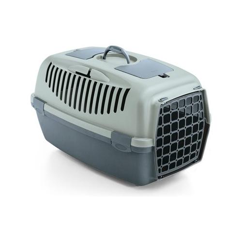 Stefanplast Trasportino cani GULLIVER 3 ghiaccio e blu taglia medio/piccola (40x61x38 cm) 97390