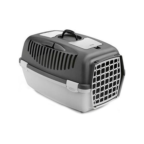 Stefanplast Trasportino cani GULLIVER 3 grigio chiaro e scuro taglia medio/piccola (40x61x38 cm) 97366