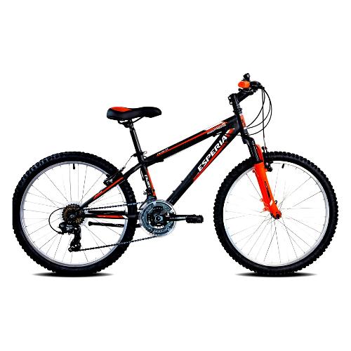 Esperia Bicicletta Mountain Bike 24" ENJOY Nero e Arancio 228400A