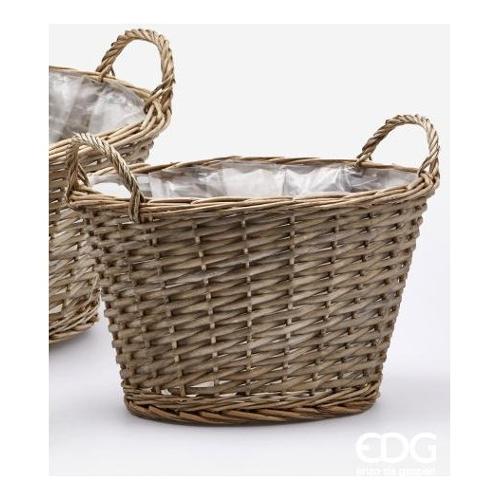 Edg Cesto Rattan (39x30x24cm) ovale Natural 2900012A977 2