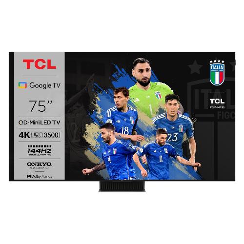 Tcl Tv 75" ( MiniLED ) Google TV SERIE C8 Smart TV UHD Onkyo Sound Black 75C855