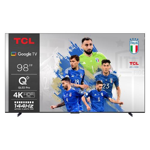 Tcl Tv 98" ( QLED ) Google TV C65 SERIES Smart TV UHD Onkyo Sound Black 98C655