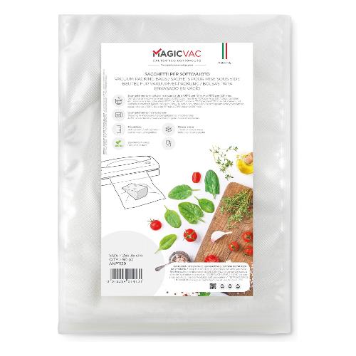 Magic Vac Sacchetti sottovuoto SENZA ETICHETTA BPA Free 25x35 cm ANP1129 50pz