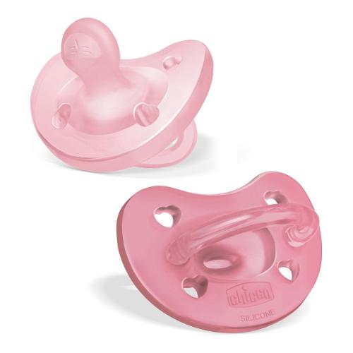 Chicco Gommotto Bimba Soft 6-16m Silicone 2 pz PHYSIOFORMA Rosa e Fucsia 7308711