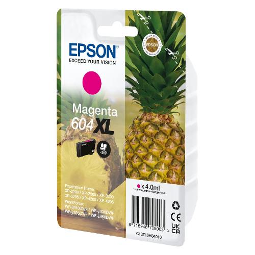 Epson Cartuccia stampante Serie Ananas Magenta 604 XL C13T10H34020