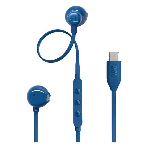 Jbl Auricolari microfono filo TUNE 305C Blue JBLT305BLU