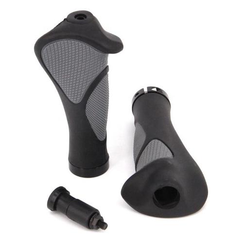Bonin Manopole bici Ergonomiche Nero e Grigio IKM134