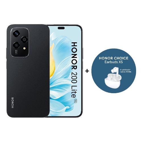 Honor Smartphone 6,7" 200 LITE Bundle 5G Midnight black 256GB Ram 8GB