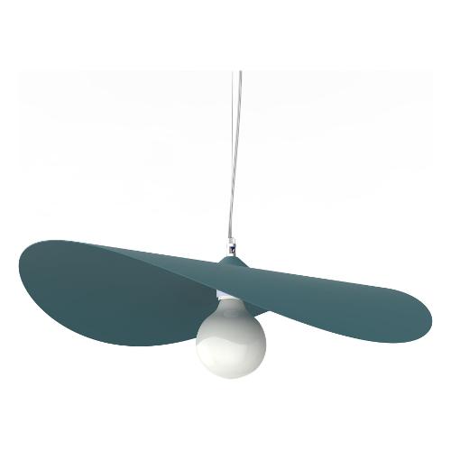 Way Point Sospensione PIUMA 1L D60 Blu mediterraneo (60x120cm) 103001001696 1 luce - E27 - Max 42W
