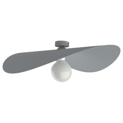 Way Point Plafoniera PIUMA Grigio window (17x60cm) 303002000676 1 luce - E27 - Max 42W