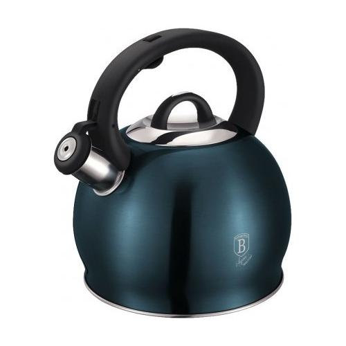 Berlinger Haus Bollitore Inox (3L) METALLIC con fischietto Blu BH 7503