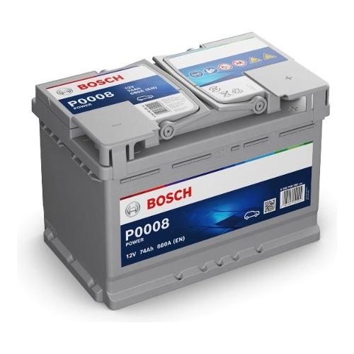 Bosch Batteria auto Dx 12V 74 Ah (27,8x17,5x19cm) POWER 092P00080