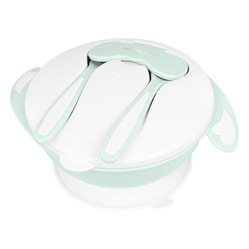 Kikka Boo Set pappa 4 pz con ventosa antiribaltamento BOWL 4 IN 1 Mint 31302040128
