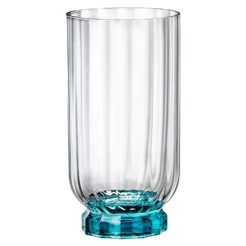 Bormioli Rocco Set bicchieri Bibita 3 pz (430ml) Beverage & Long Island FLORIAN Lucent blue