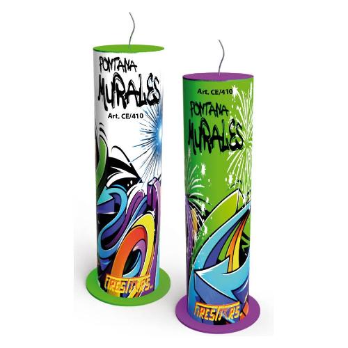 Firestars Giochi pirici 2 pz Fontana Murales CE 410 (2x10,5 cm)