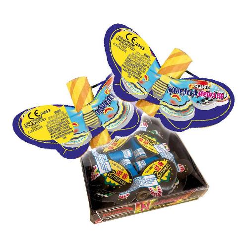 Firestars Giochi pirici 4 pz Farfalla Volante CE 338 (10,5x4,8 cm)