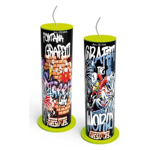 Firestars Giochi pirici 2 pz Fontana Graffiti CE 404 (2,5x12 cm)