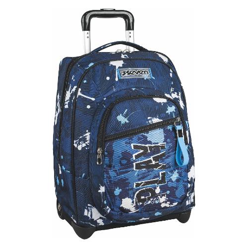 Seven Zaino trolley (39Lt) SPOTTY BLUE (35x25x50cm) Azur 200102494