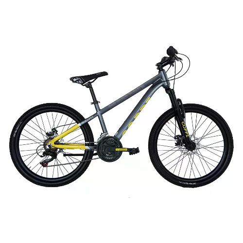 Coppi Mountain Bike alluminio ( 21 vel ) 24" CROSSBACK Grigio e Giallo CZU24221DAGG