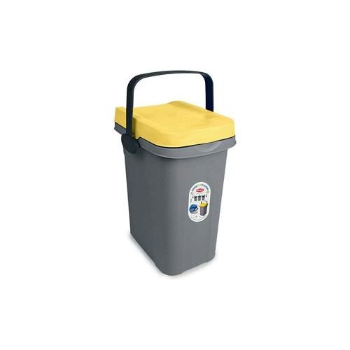 Stefanplast Pattumiera (7L) con manico HOME ECO SYSTEM Giallo 70790