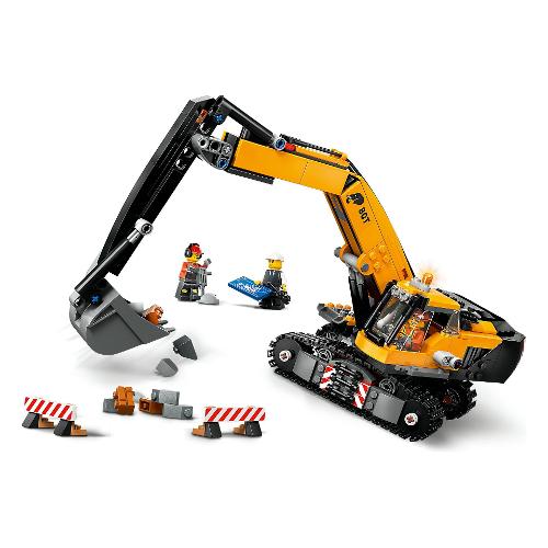 LEGO Escavatore da cantiere giallo ( 633 pz ) CITY GREAT VEHICLES 8a+ 60420
