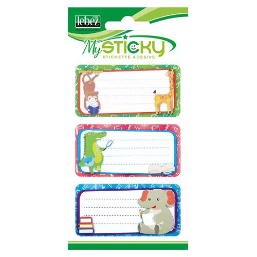 Lebez Set etichette adesive Fantasy (70x35mm) 6 pz MY STICKY A4090