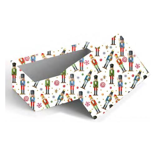 Marpimar Scatola natalizia SCHIACCIANOCI Bianco multicolore (33x24x13 cm) SCCND24