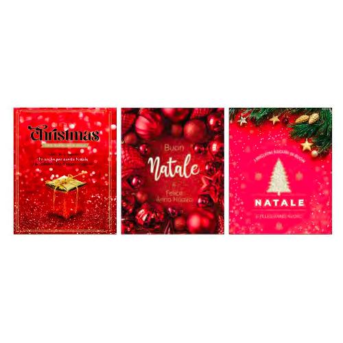 Marpimar Chiudi pacco Buon Natale con glitter iridescente Assortito ABNCC23