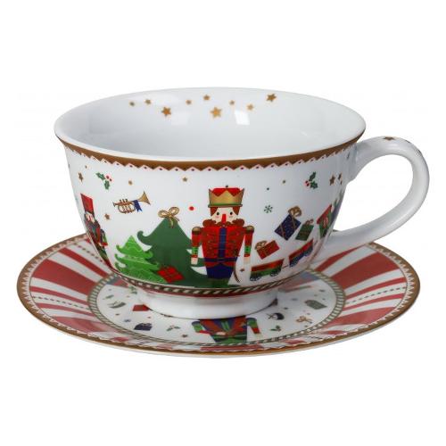 Brandani Tazza natalizia (500ml) da colazione LO SCHIACCIANOCI Multicolor 84179