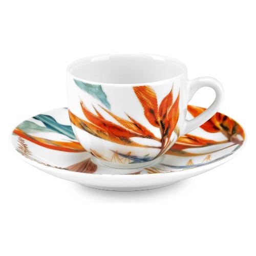 Fade Set tazzine caffè con piatto 6 pz (90ml) ALYSSA Multicolor 58206