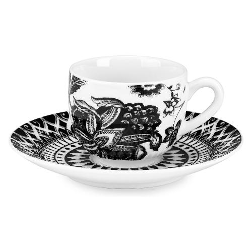Fade Set tazzine caffè con piatto 6 pz (100ml) ARMONIA Nero 58385